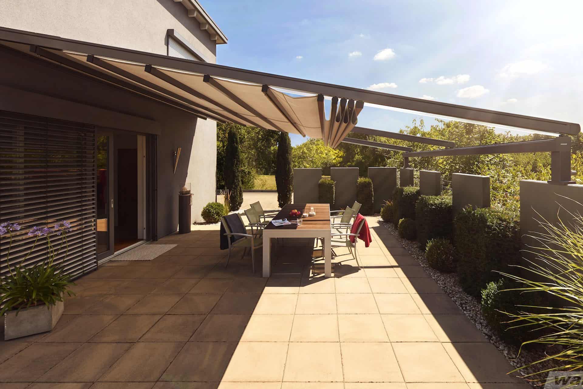 Motorised Pergola For Large Terrace - Shade Space