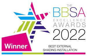 BBSA Excellence Awards Winner 2022 For Best External Shading Installation - Shade Space