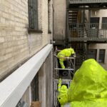 Team Shade-Space Installing A Commercial Awning on a Site - Shade-Space