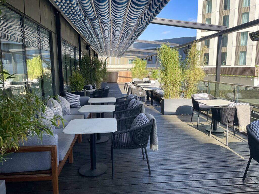 Hyatt Regency Stratford Retractable Pergolas - Shade-Space