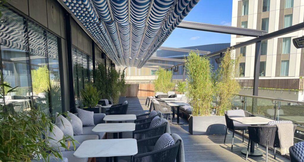 Hyatt Regency Stratford Retractable Pergolas - Shade-Space