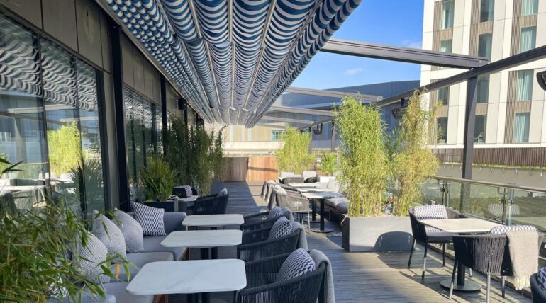 Hyatt Regency Stratford Retractable Pergolas - Shade-Space