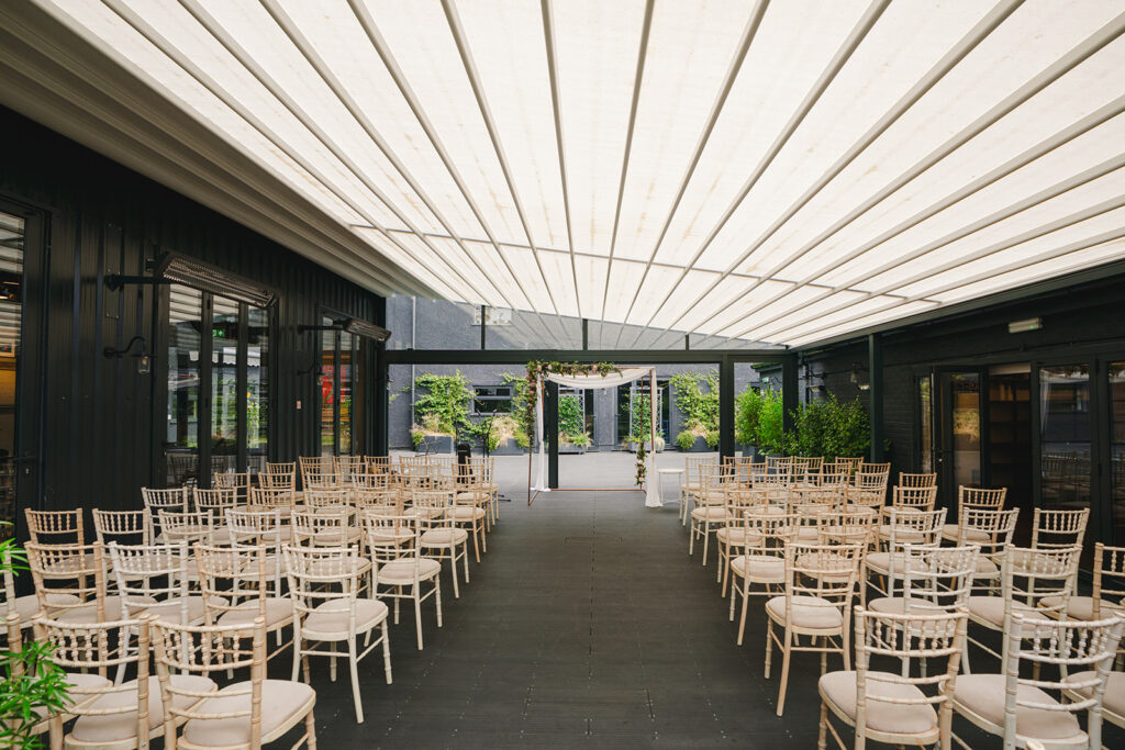 The Engine Rooms Pergola Design for Wedding Ceremonies - Shade-Space