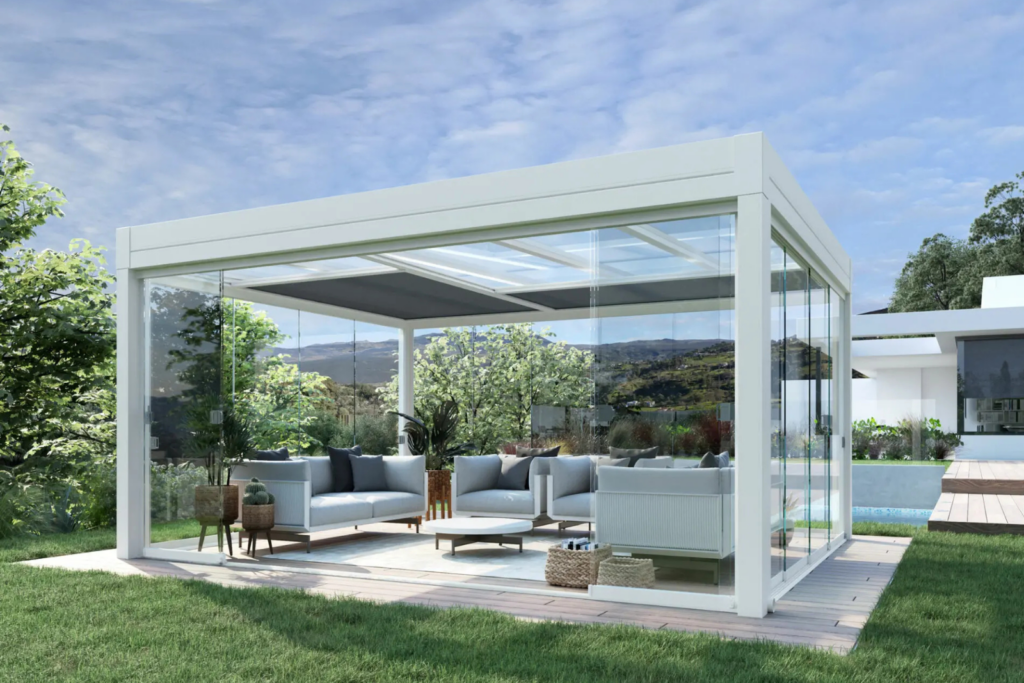 KE Sunlingh Glass Verandas & Sun Rooms, Pergola System - Shade-Space