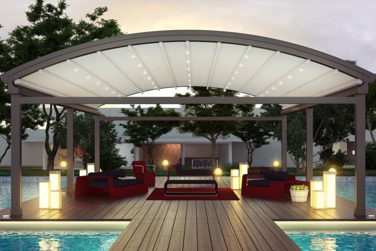 Luna Free Standing Pergola System Provides Optimum Coverage for Open Outdoor Spaces – Max Width 32" - Shade-Space