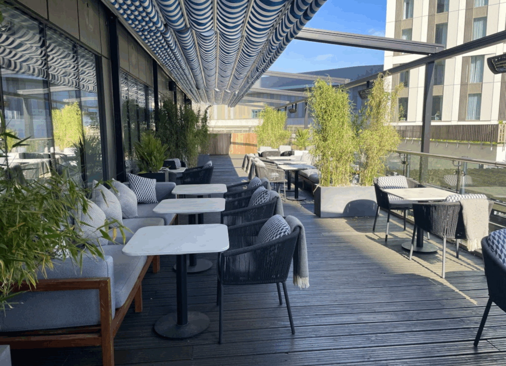 Retractable Shading System for Outdoor Terrace in London - Shade-Space