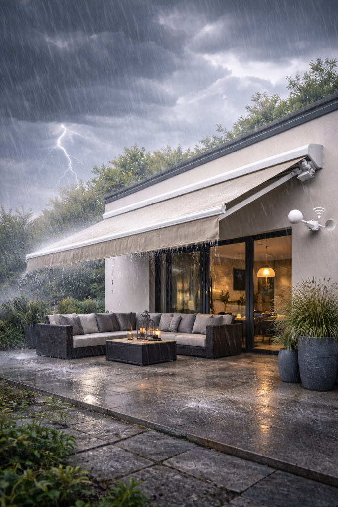 How Wind Ratings Affect Pergola and Awning Safety in the UK - Shade Space