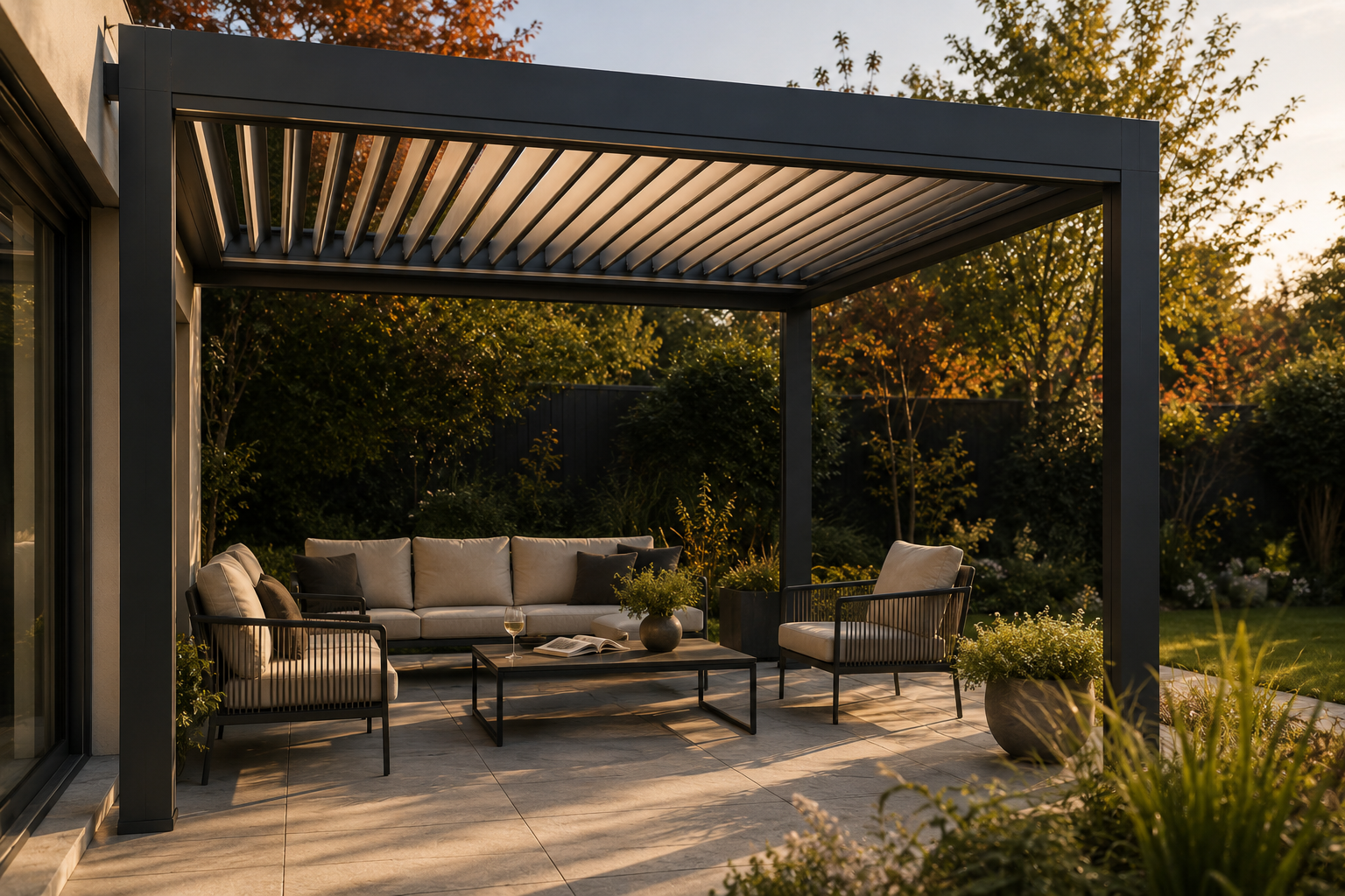 Golden Hour Pergola Retreat - Shade-Space